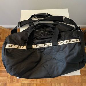 A.P.C. Maybellene Tape Logo Gym Bag